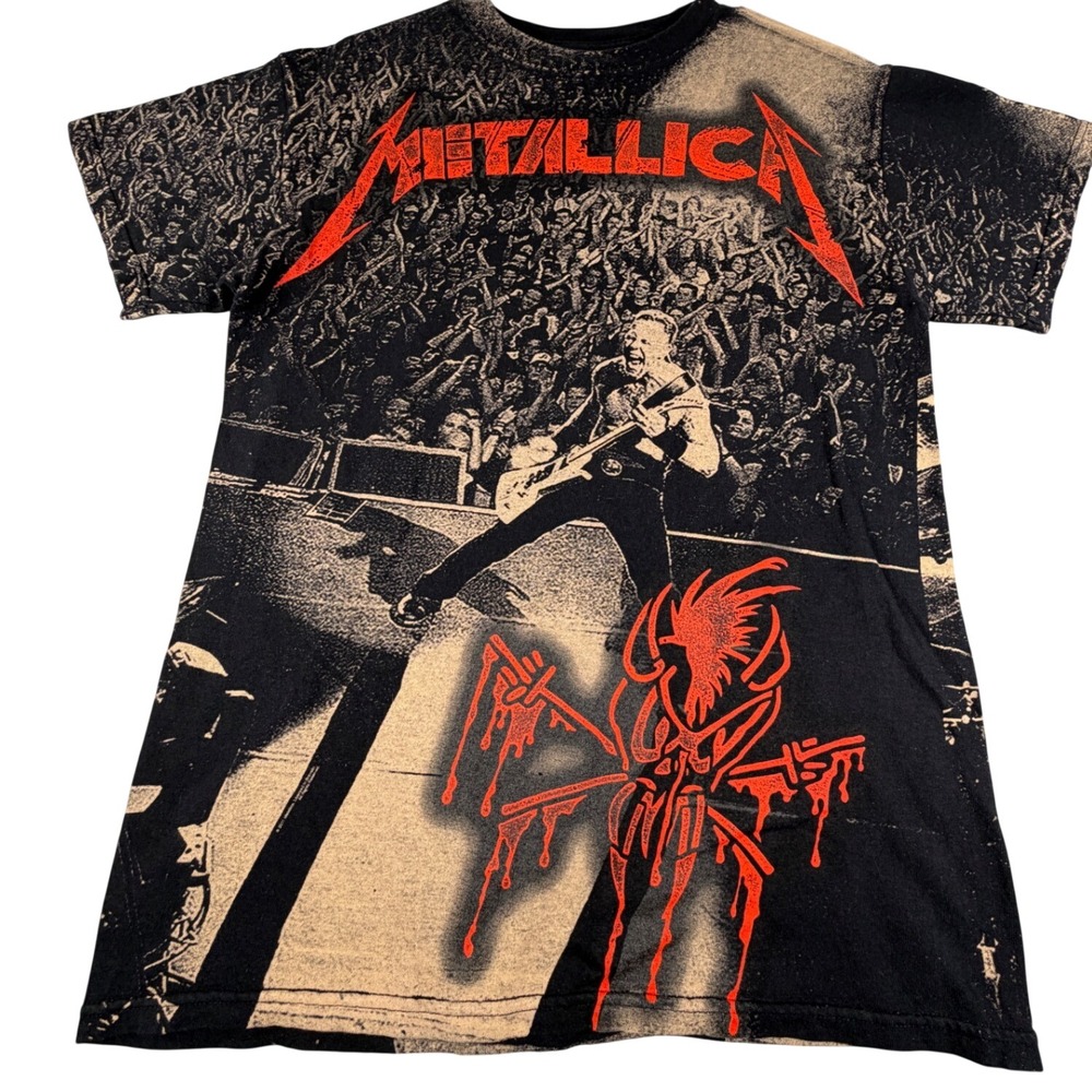Metallica Bravado All Over Print Graphic T-Shirt Mens Medium 2011